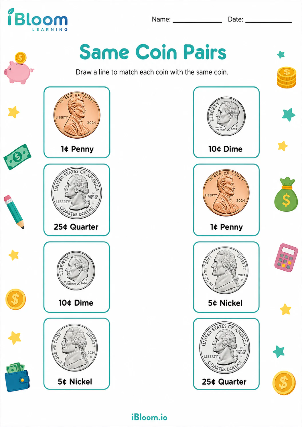 Preview page 1 of Same Coin Pairs