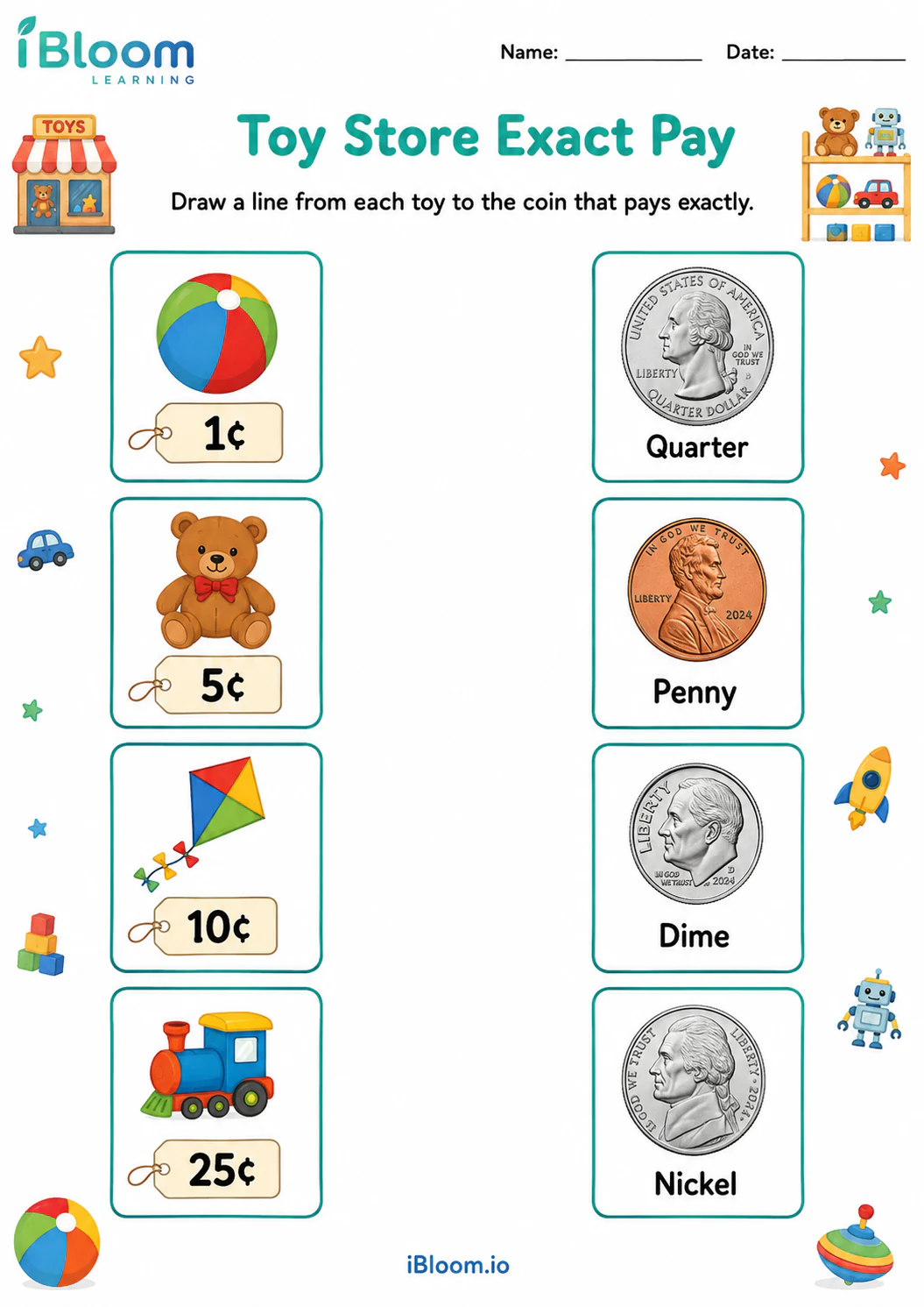 Preview page 1 of Toy Store Exact Pay