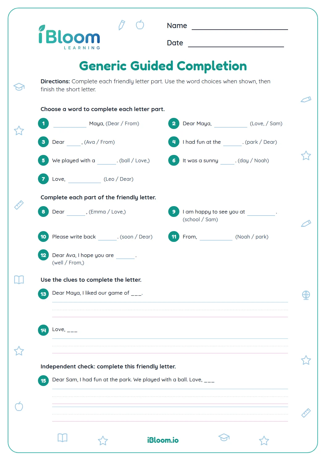 Preview page 1 of Generic — Guided Completion