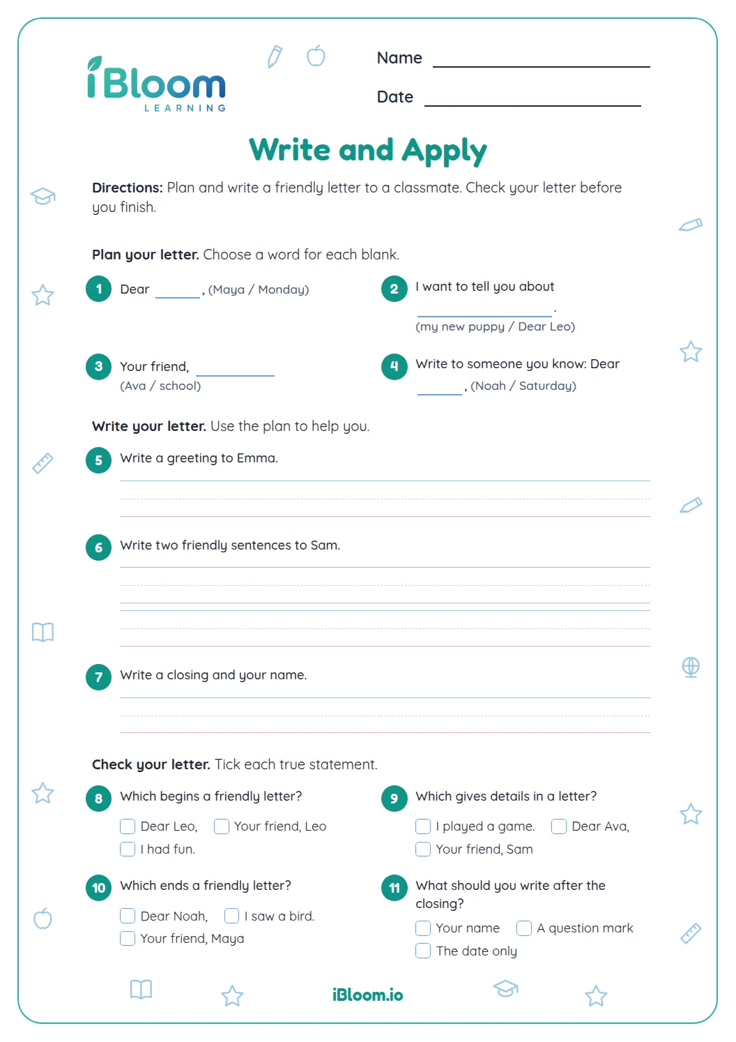 Preview page 1 of Generic — Write and Apply