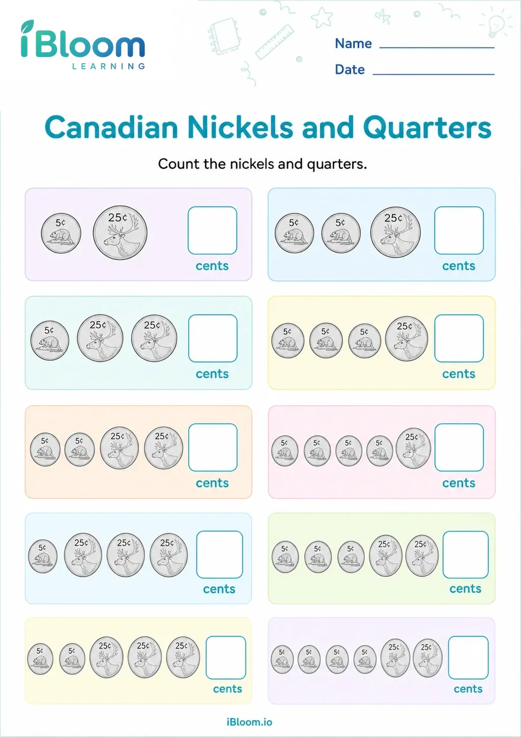 Preview page 1 of Canadian Nickels and Quarters