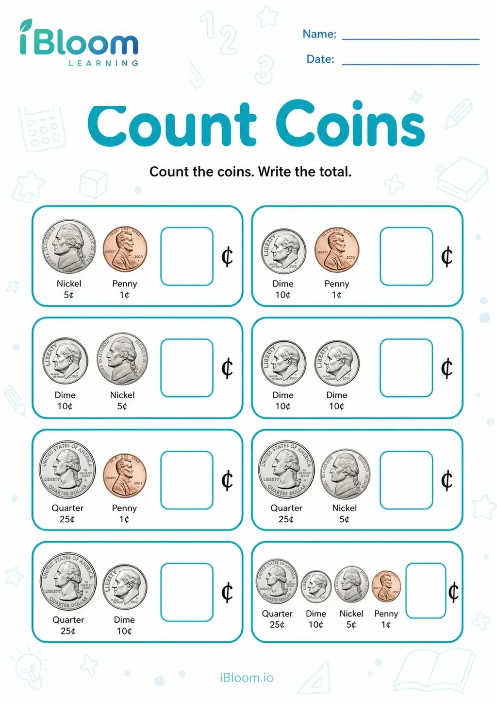 Preview page 1 of Count Coins