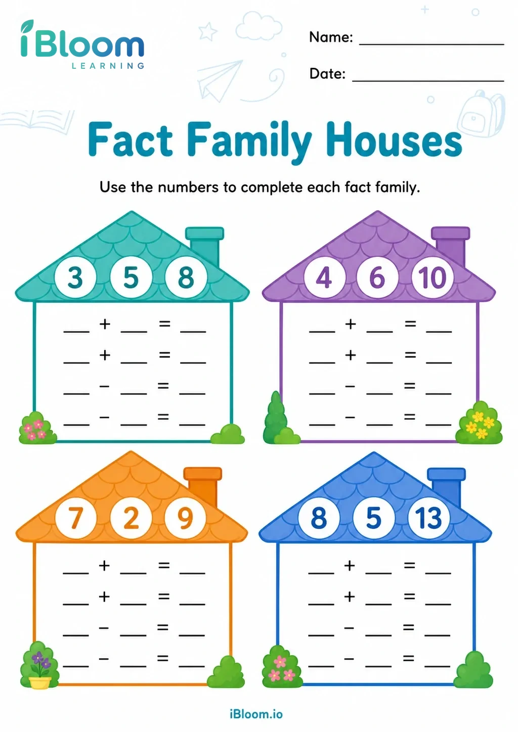 Preview page 1 of Fact Family Houses