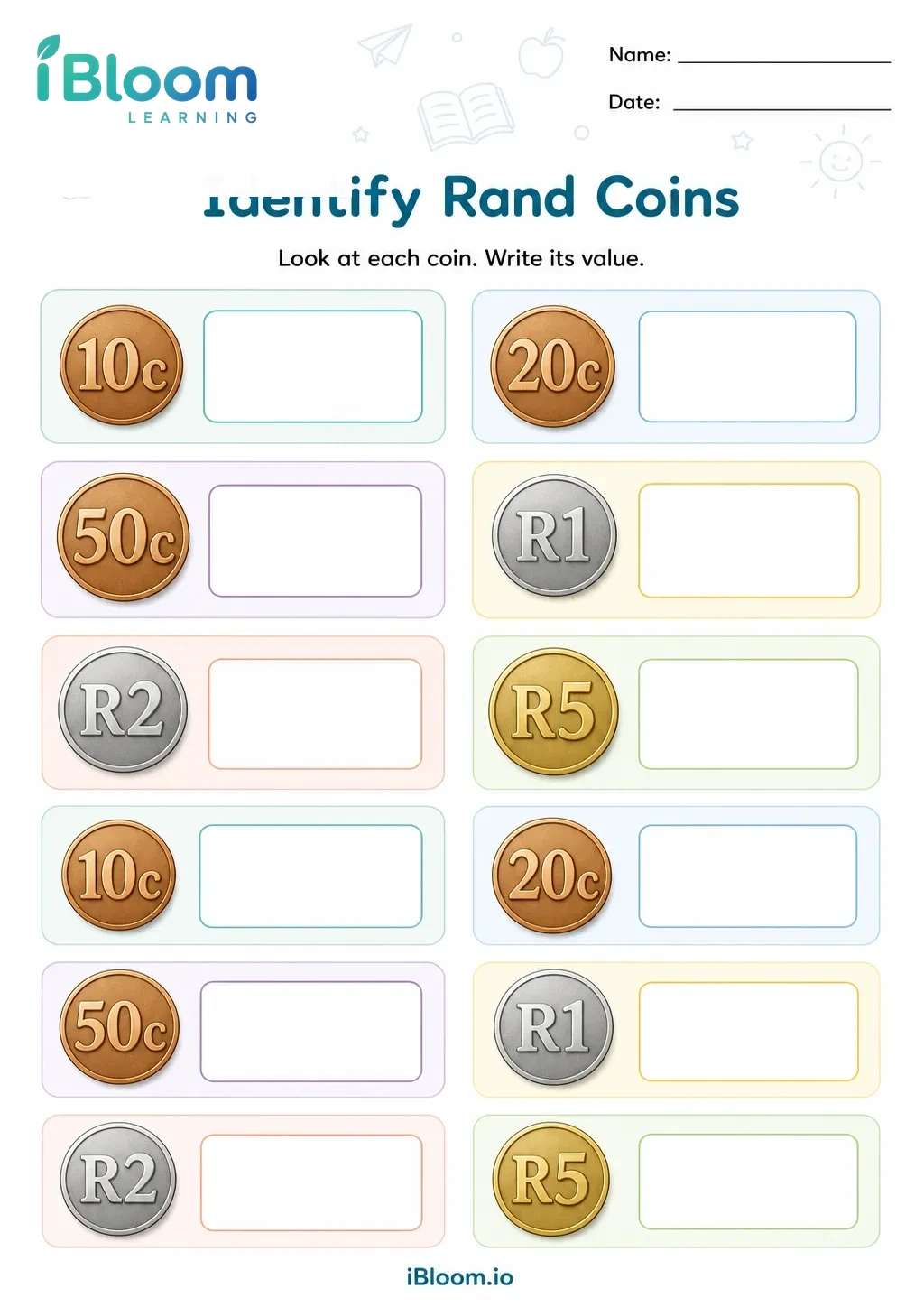 Preview page 1 of Identify Rand Coins