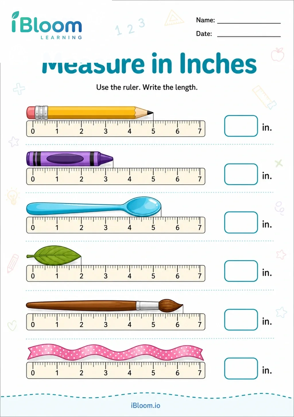 Preview page 1 of Measure in Inches
