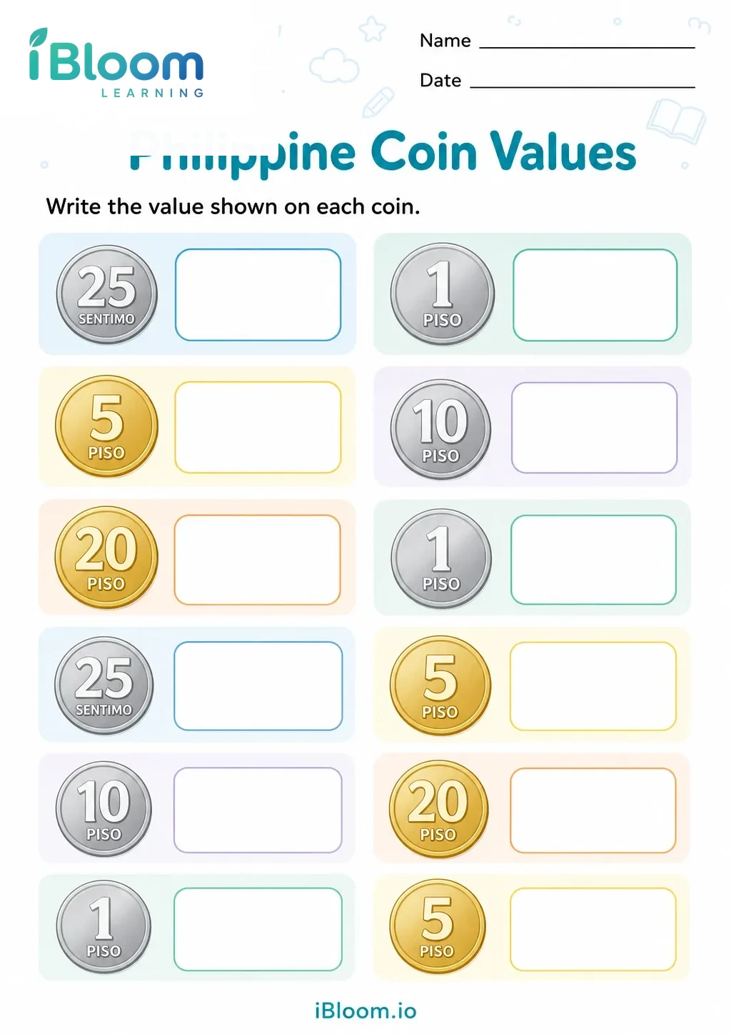 Preview page 1 of Philippine Coin Values