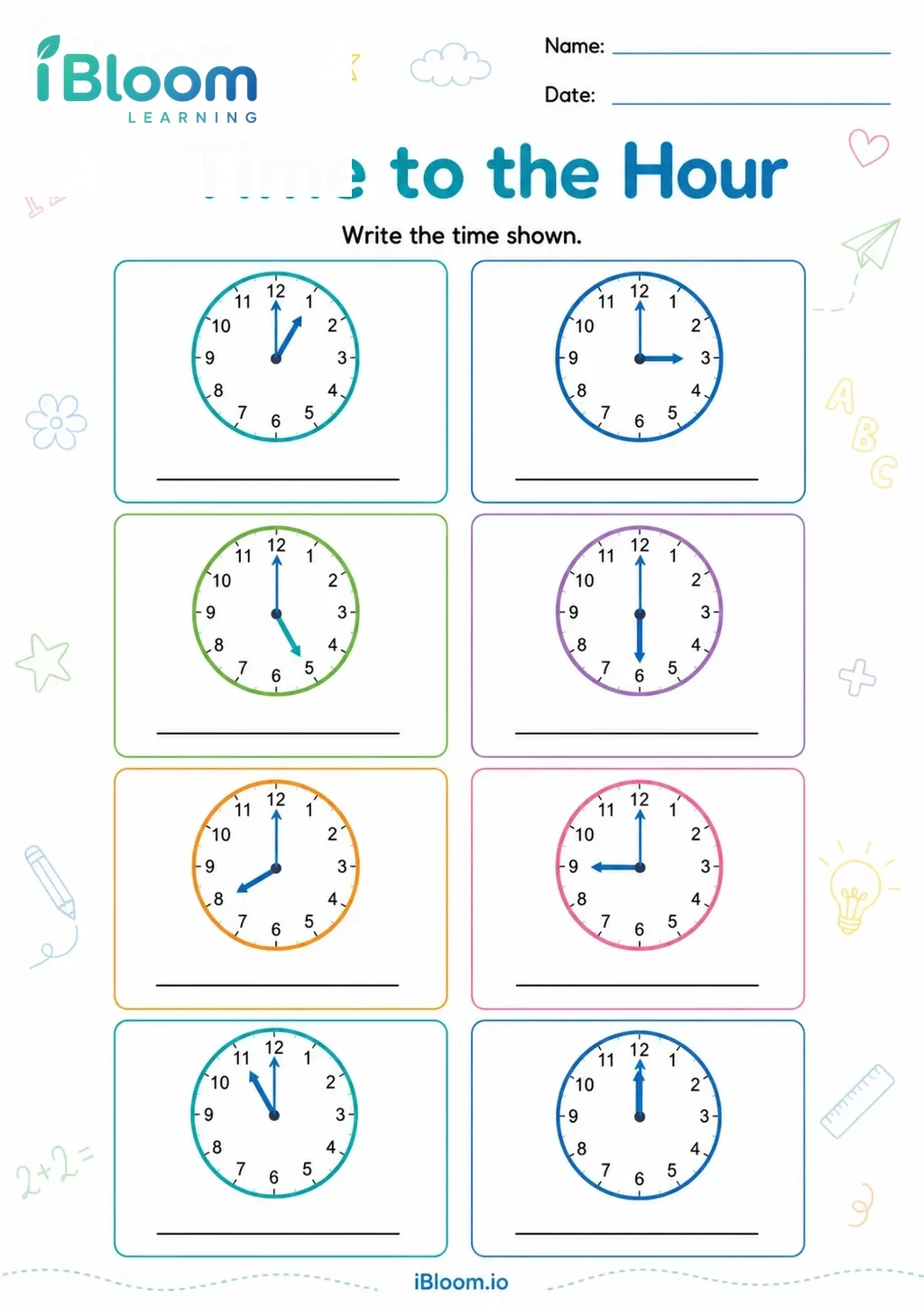 Preview page 1 of Time to the Hour