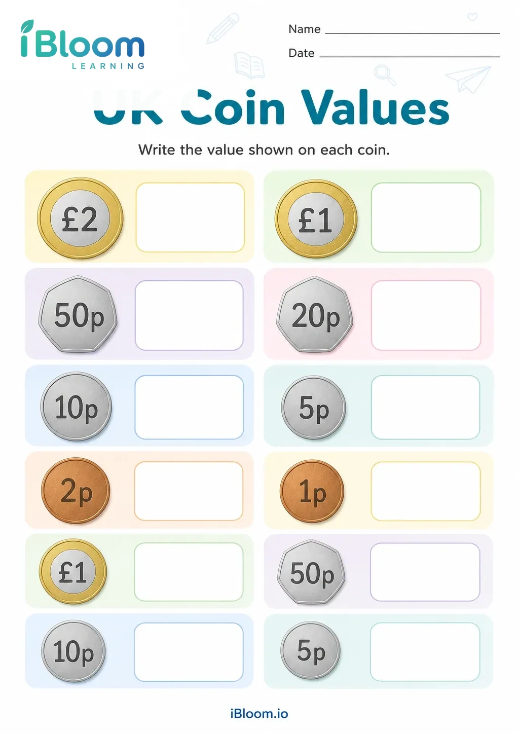 Preview page 1 of UK Coin Values