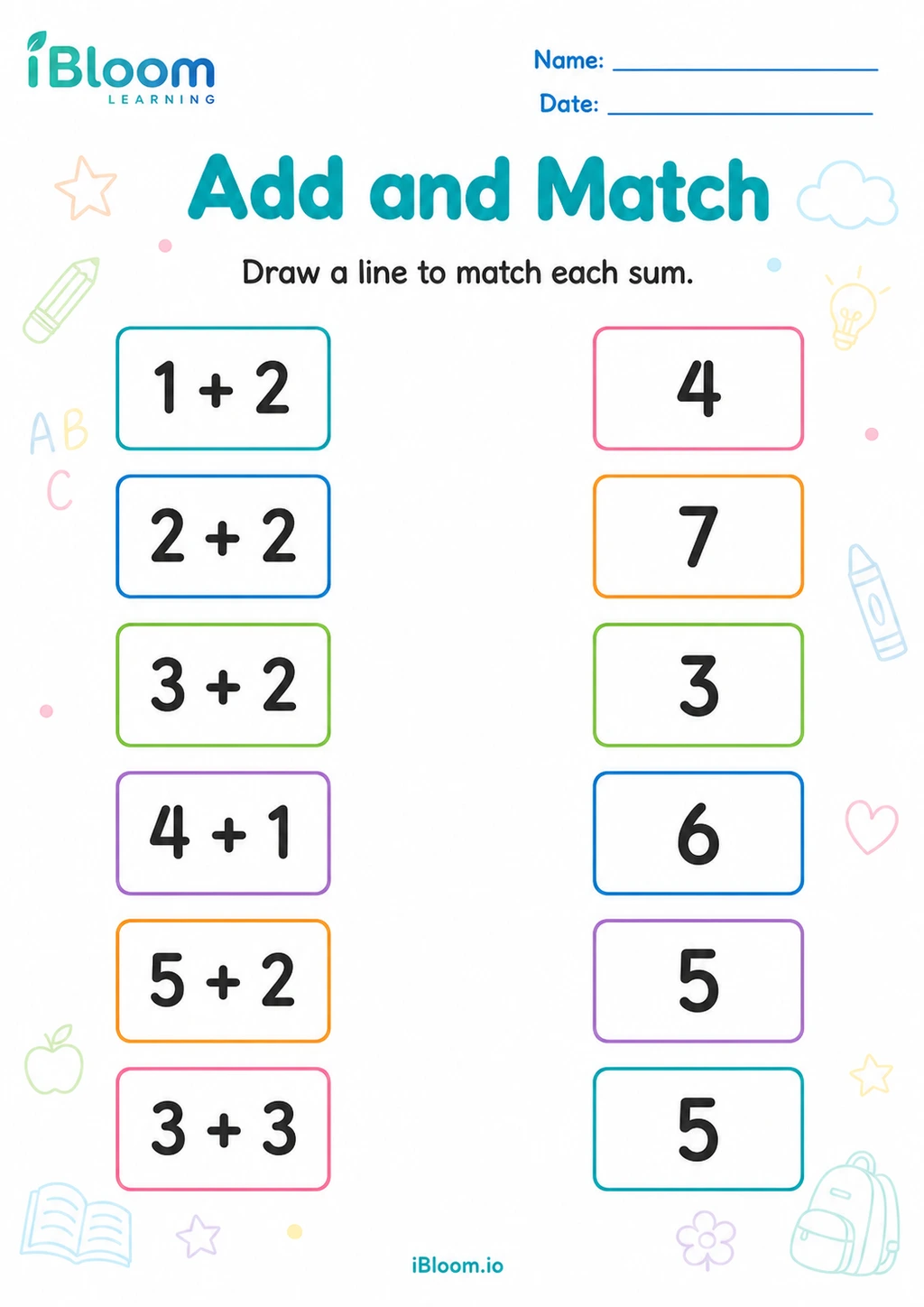 Preview page 1 of Add and Match