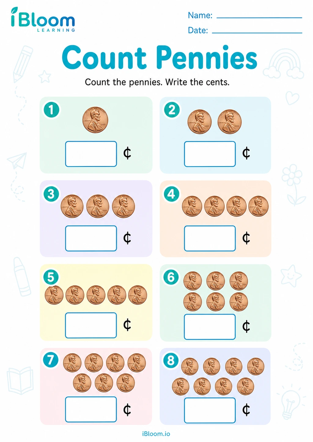 Preview page 1 of Count Pennies