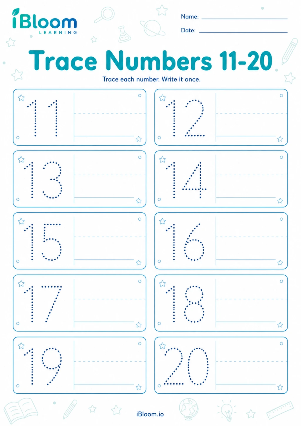 Preview page 1 of Trace Numbers 11-20