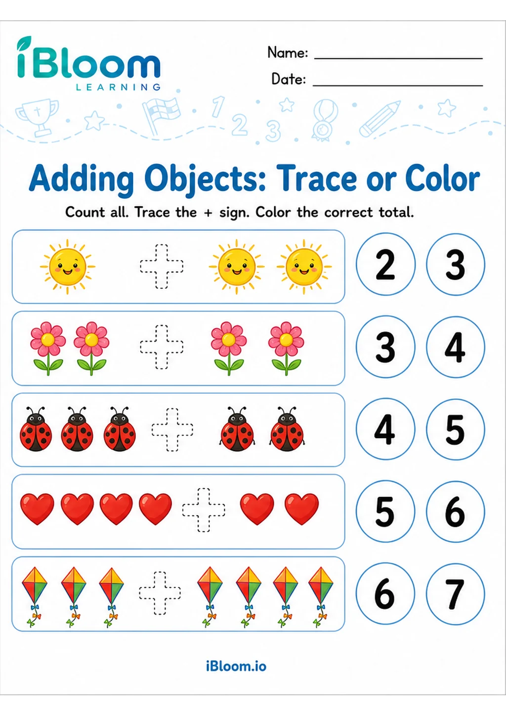 Preview page 1 of Adding Objects — Trace or Color