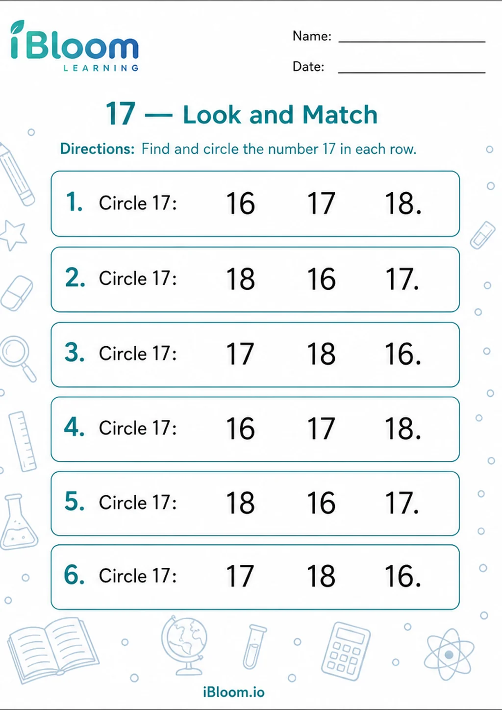 Preview page 1 of 17 — Look and Match