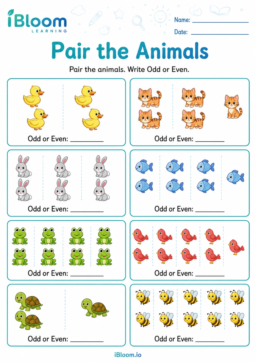 Preview page 1 of Pair the Animals