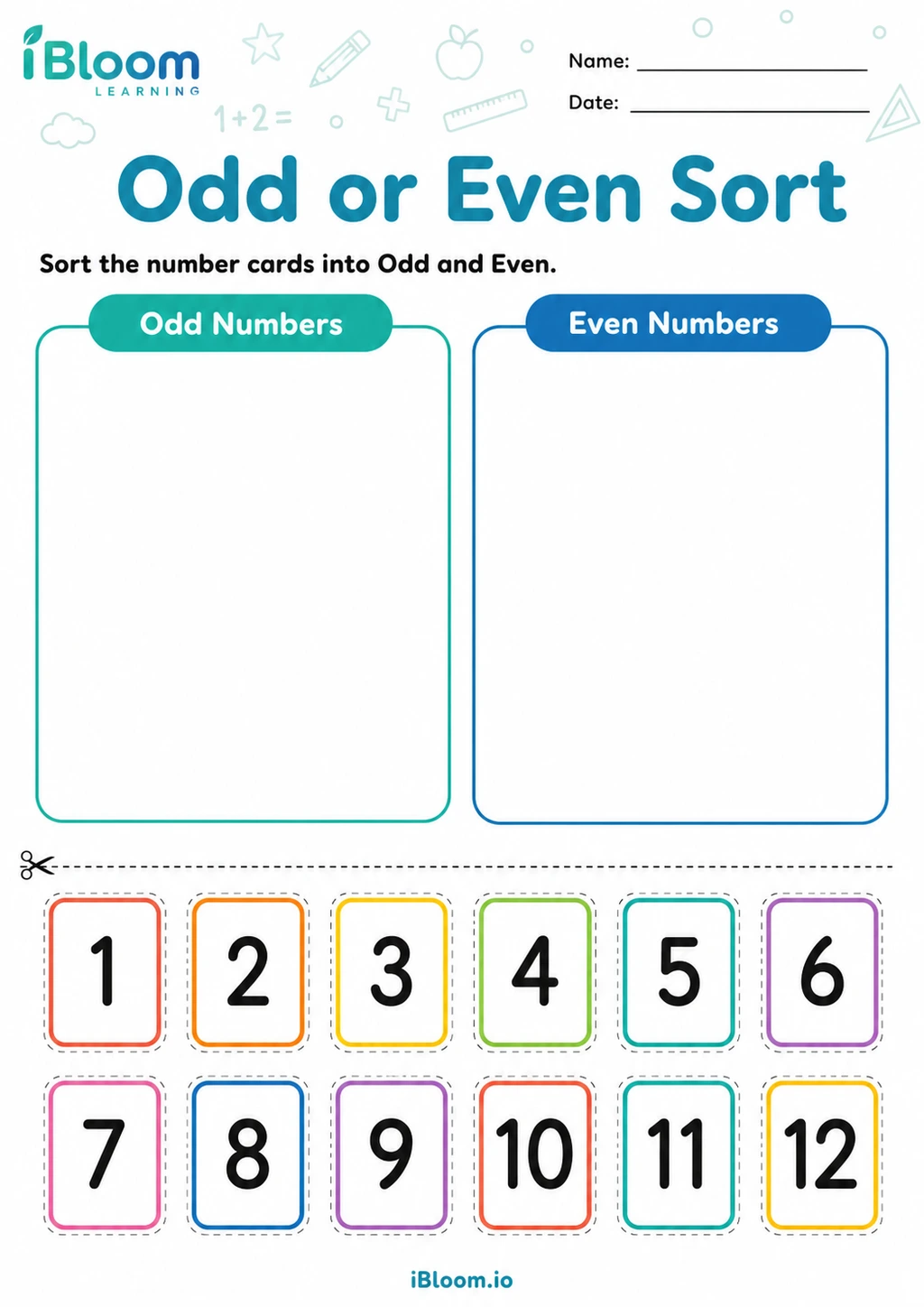 Preview page 1 of Odd or Even Sort