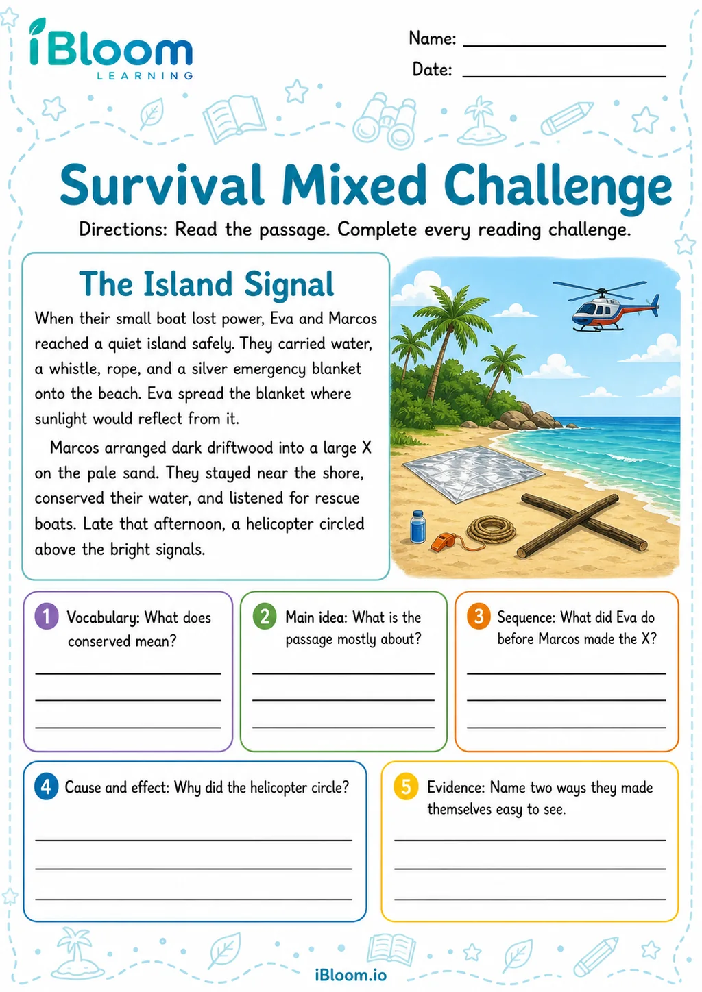 Preview page 1 of Survival Mixed Challenge
