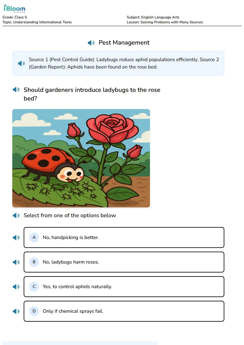 Free Solving Problems with Many Sources Worksheets for Class 5 | iBloom